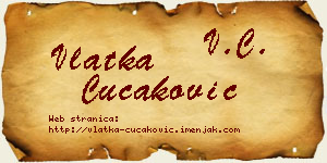 Vlatka Čučaković vizit kartica
